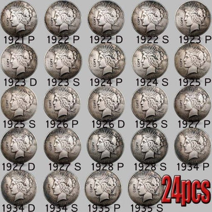 🔥 Last day limited time discount 🔥The Complete Collection of Peace Silver Dollar [1921~1935]  24PC